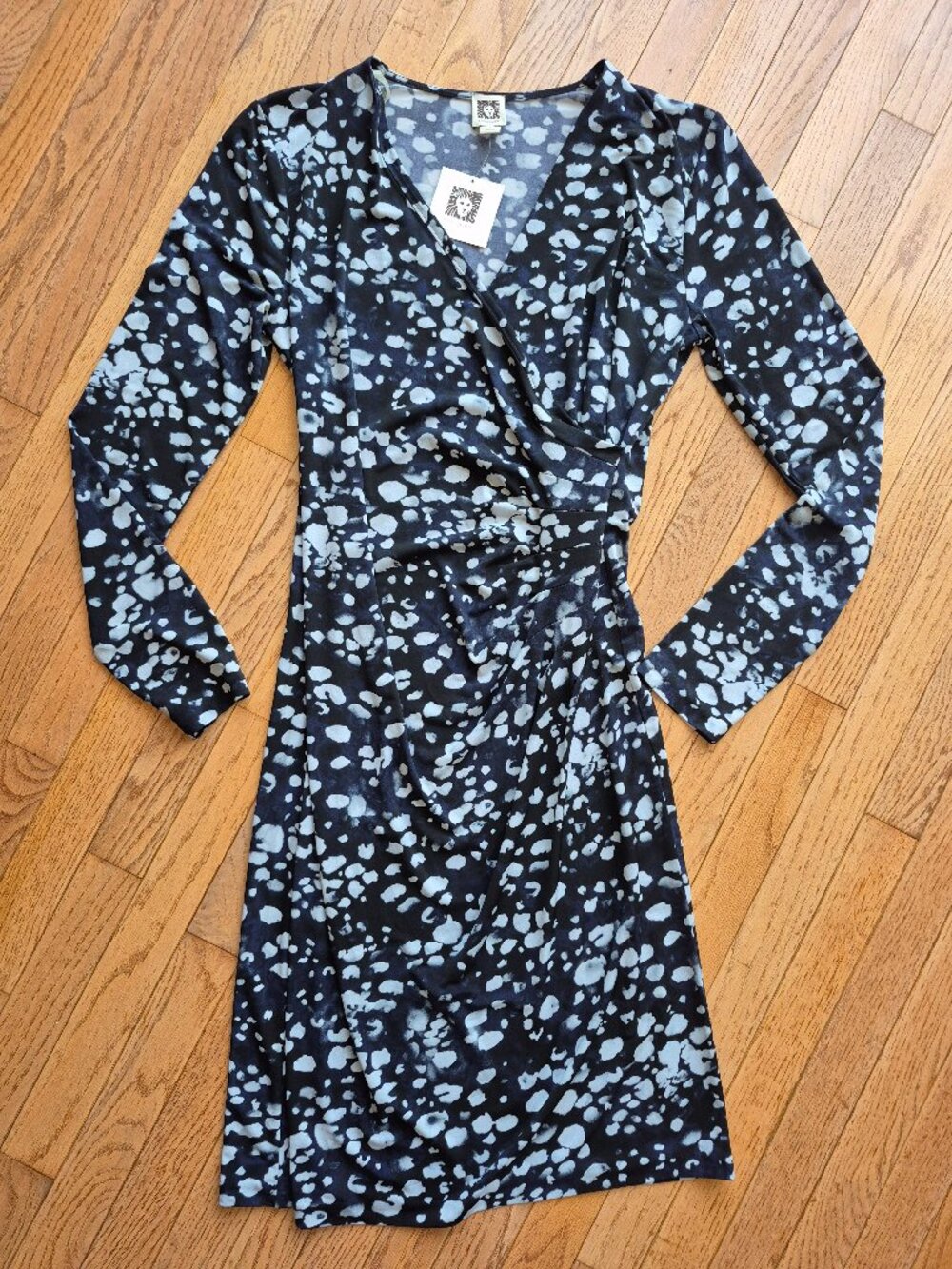 Anne Klein Faux Wrap Dress L